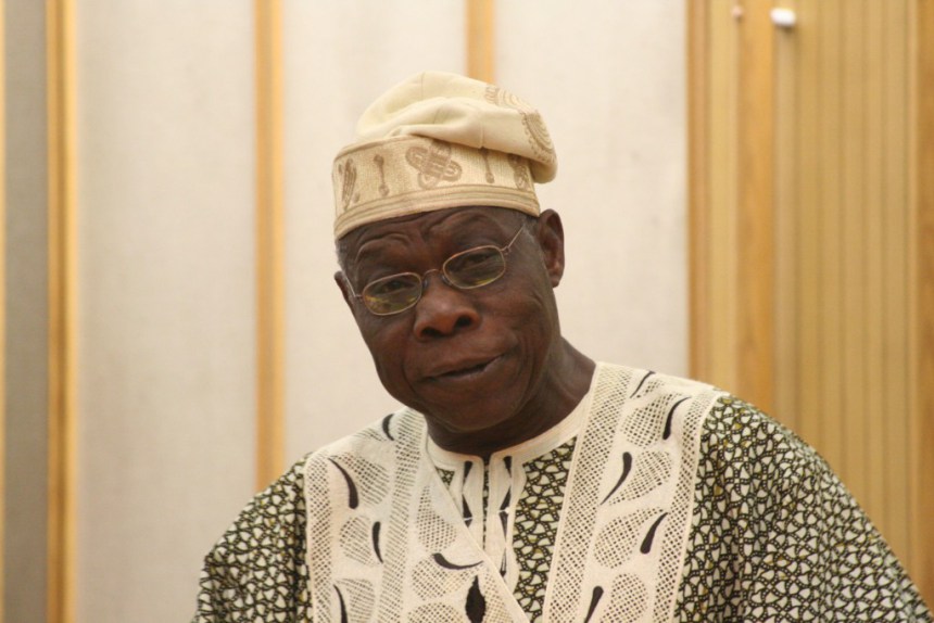 CHIEF OLUSEGUN OBASANJO CANVASES FOR AGRICULTURAL BIOTECHNOLOGY FOR FARMERS